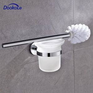 Toalettborstar Hållare Toalettskålborstehållare för badrumsväggmonterat rostfritt stål Rost Motstånd Rengöringsverktyg 231012