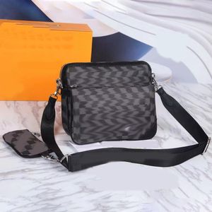 Männer Umhängetaschen Brief Leder Designer Cross Body Luxus Frauen Messenger Bag Schulranzen Mode Handtasche Verbundpaket für Mädchen Jungen Rucksäcke