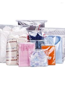 Gift Wrap 10Pcs/Lot Clear Plastic Storage Bag Transparent Zipper Seal Travel Package Valve Slide Packing Pouch