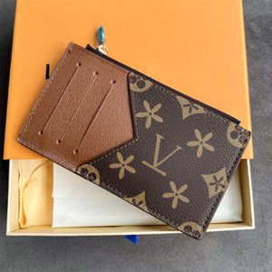 7a qualidade mini titular de cartão de luxo mulheres bolsas de moedas homens totes designer carteira m30271 titulares de passaporte genuíno couro chave carteiras bolsa legal zíper titular do cartão de moeda