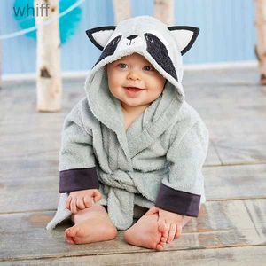 Handelsrockar Retail-22 Designs Baby Hooded Kids Bath Handduk/Animal Modelling Swimming Bathrobe/Baby Cartoon Pyjamasl231124