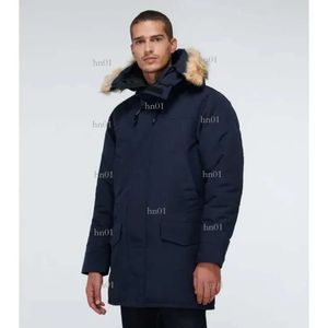 Nowy styl WindProof Men Men Langford Parka Down Jacket White Chaqueton Canadian Fabricat Płaszcz Outdoor Płaszcz Piumino z kapturem ciepłe Doudoune519