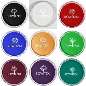 Pittura per il corpo Bowitzki Pittura per il viso Pittura per il viso Acqua Pittura per il corpo attiva Pigmento Colore singolo Trucco professionale Halloween Natale 30G 231012