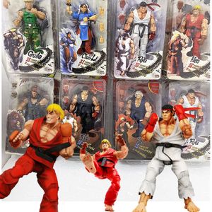 Maskottchen Kostüme Neca Figur Ken Ryu Figur Chun Li Hoshi Akuma Chunli Gouki Guile Action Figur Modell Spielzeug Coole Puppe kreative Weihnachtsgeschenk