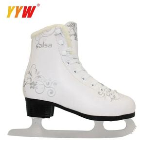 Ice Skates Sepatu Seluncur Es Tebal Hangat Profesional Kulit Anakanak Dewasa Musim Dingin dengan Ukuran Nyaman 2843 231012