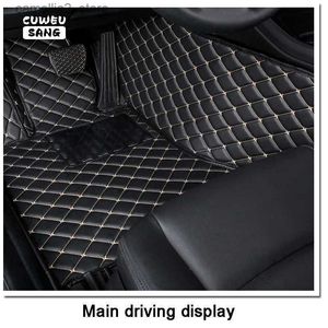 Tapetes de chão Cuweusang carro personalizado para Toyota Fortuner N15 N16 Pé Coche Acessórios Auto Q231013
