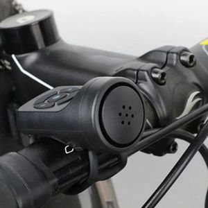 Велосипедные рожки Велосипедный рожок электрический звонок IPX4 водонепроницаемый велосипедный предупреждающий звуковой аксессуар 231011