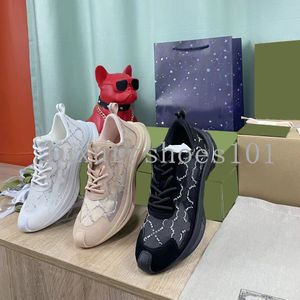 Rhython Casual Shoes Women's Run Crystal Sneaker Shoes De mest populära designer Sneakers Color-Blocking Casual Shoes Storlek 35-40