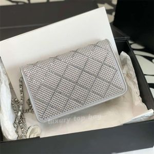 10A Top quality fashion Bags designer single shoulder crossbody bag Dinner Bag Chain Diamond leather