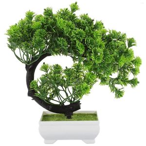 Fiori decorativi Falso albero in vaso Simulazione Decorazione bonsai
