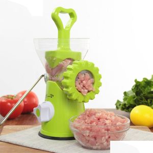 Manual köttslipare köttkvarn manuella processorer mat mincer kök hine sau maker stuffer grönsak chopper mixer hushåll en dhigz