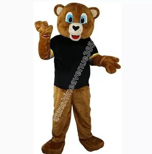 Performance Brown Bear Mascot Costume High Quality Cartoon theme character Carnival Adults Size Christmas Birthday Party Fancy Outfit