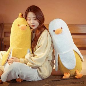 Christmas Toy Supplies Cartoon Duck Stuffed Plush Animals Creative Banana Doll Funny Sofa Cushion Bedroom Gift for Friends Room Decor R231012