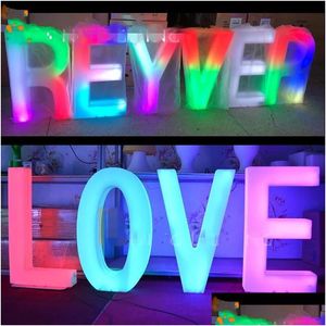 Andra evenemangsfestleveranser LED -upplysta alfabetet Letters Love Sign Roman Column Road Leads For ELS Shop öppnade rekvisita VIP -service DHDH1