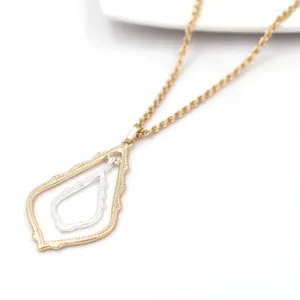 Pendant Necklaces 2023 Selling Classic Big Water Drop Necklace Howllow Out Pendnat Women Fashion Jewelry Wholesale