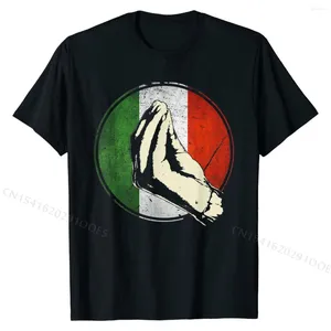 Herr t-skjortor italiensk gåva skjorta rolig Italien t-shirt monterad casual bomullsmän tees coola