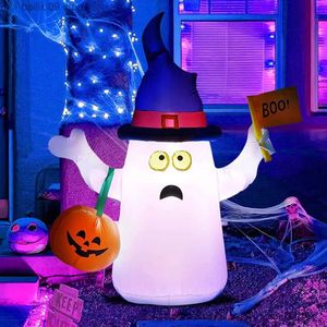 Other Event Party Supplies 1.5M Halloween Inflatable Toys Luminous Ghost Handheld Pumpkin Ornaments for Home Courtyard Outdoor Halloween Decoration Props T231012