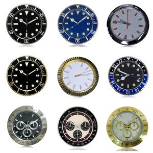 Relojes de pared de metal para decoración del hogar, diseño moderno de lujo, reloj de pared grande de cuarzo, acero inoxidable con fecha, manecillas luminosas y silenciosas