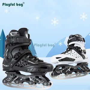 Inline rullskridskor sepatu seluncur es Roda Dewasa Penggunaan Ganda Baris Tunggal Empat Luar Ruangan Skating Amb122 231012