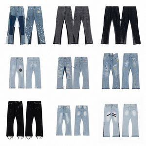 Męskie dżinsowe galerii rozryte dżinsowe spodnie luksusowe spodnie hip hopowe czarne dżinsy Dept Odzież D5ZR#