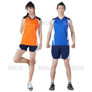 Outros artigos esportivos uniformes de vôlei homens em branco equipe shorts de vôlei mulheres esportes homens terno de treinamento esportivo camisetas de tênis personalizadas 231011