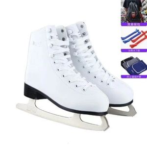 Ice Skates Sepatu skate anak dewasa sneaker seluncur figur es tebal termal hangat dengan bilah tahan air musim dingin 231012