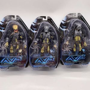 Trajes de mascote Neca Figura Lab Escape Fugitive Predator Avp Alien Vs Predator Masked Scar Predator Celtic Chopper Scar Action Figure Modelo Brinquedos