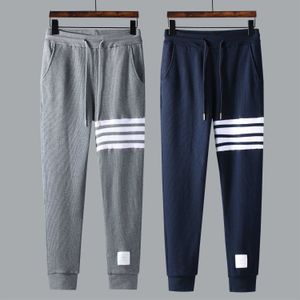 JL Trendy Brand Waffle Guard Pants Street Casual Pants Four Bar Autumn i Winter Lose Fit Unisex