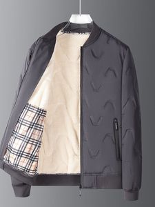 Plus Size Men's Jackets Designer Coats Lamb Plush Cotton Jacket For Men Baseball Collar Coats Winter Jacket