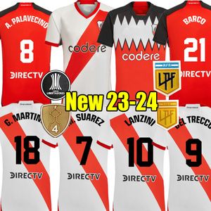 Borja 23 24 River Plate J.Aarez Home Soccer Jerseys Palavecino 3rd Camiseta Perez de La Cruz 2023 2024 Tredje fotbollskoncept