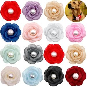 Vestuário para cães Pet Bowtie Grooming Bowties Atacado Produtos de Flores Acessórios Pequenos para Coleira Pérola Cães Fornecedor