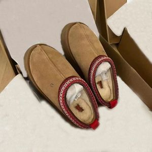 أطفال الأطفال Toddler Tasman II Slippers Tazz Baby Shoes Chestnut Fur Slides Sheepesk Sheerling الكلاسيكية الفائقة الحذاء الشتوية الشتوية