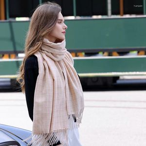 Sciarpe Calore invernale: Sciarpa scozzese da donna Avvolgente collo avvolgente per coppie Scialle versatile con effetto finto cashmere