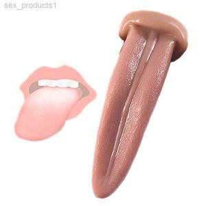 Zunge Realistischer Dildo Butt Plug G-Punkt-Stimulator Analplug weibliche Masturbation Sexspielzeug für Frauen orale Flirtprodukte YRG7