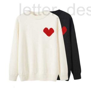 Kvinnors tröjor Designer Designer Sweater Loveheart Lover Cardigan Knit Round Neck High Collar Womens Fashion Letter White Black Long Sleeve Clothing Ioqx