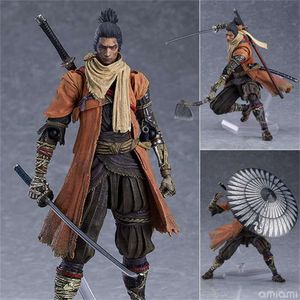 Costumi mascotte Figma 483-dx Gioco Sekiro Figure Shadows Die Twice Action Figures Sekiro Sword Shadows Die Twice Modello Giocattoli Cool Doll Decor