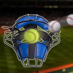 Schutzausrüstung für Herren, Softball-Gesichtsmaske, weites Sichtfeld, komfortable Sicherheit, Kopfschutz für Feldspieler, Softball-Helm, Baseball-Fänger-Maske 231011