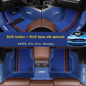 Floor Mats Carpets Full Coverage Double Layer Custom Leather Car Mats For Dodge All Medels Caliber Journey Ram Caravan Aittitude Auto Accessories Q231012