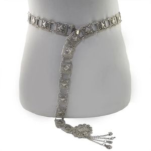 Gürtel Gypsy Türkische Frauen Vintage Metall Quaste Tanz Böhmischen Bauch Taille Körper Kette Kleid Gürtel Festival Strand Körper Schmuck 231012