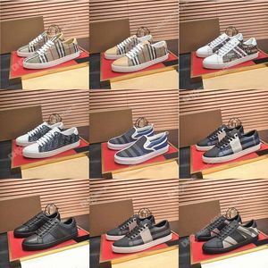 Designer de luxo Burb vintage Outdoor Shoes Homens Mulheres Checkered Quilted Leather Sneakers plataforma de lona Casual Business Wedding Party Local e9Rb #