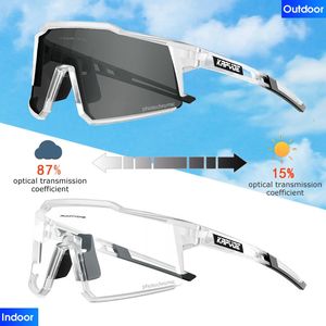 Óculos de sol ao ar livre Kapvoe P ochromic óculos de sol esportes UV400 homem equitação ciclismo óculos mulher bicicleta óculos de proteção mtb 231012