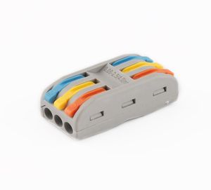 10pcslot 222413 spl3 conector de fio compacto, terminal pushin, bloco terminal de fiação universal, condutores compactos 3706722