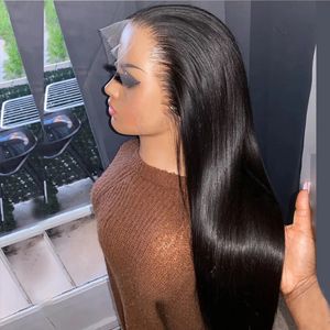 Lace Wigs 30 Inch Lace Front Wig Brazilian Bone Straight Human Hair Wig HD Transparent 13X4 Lace Frontal Wig 4X4 Closue Wigs For Women 231012