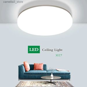 مصابيح السقف الحديثة مصباح السقف LED 20W Ultra Thin Trace Mount Mount LED LED LED LED LED LED لغرفة المعيشة الإضاءة الإضاءة Q231012