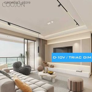 Ceiling Lights COOJUN Triac/Phase/0-10V/Potentiometer/10V PWM Dimmable Magnetic Track Lights LED Recessed Magnetic Rail System Ceiling Lighting Q231012