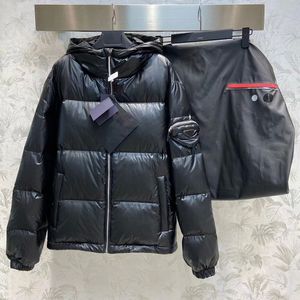 Herrjacka designer jacka kvinnor vinter kappa puffer vattentät zip up hoodie down parka lyxiga vindbrytare överrock svart outwear