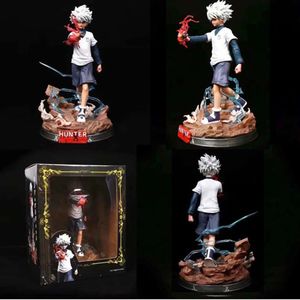 Mascot kostymer anime jägare x jägare figur killua zoldyck 11a84 kurapika 1185 gon freecss 1183 gonfreecss 1186 pvc action siffer söt docka