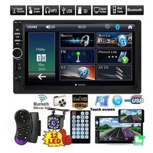2 DIN 7 HD CAR DVD Multimedia Player Android MirrorLin Auto Car Radio Bluetooth FM USB Aux TF Auto audio wideo Systerm242v