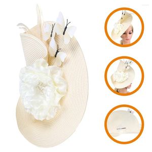 Bandane Copricapo per banchetti Sposa Cappello per tea party Fasce per capelli da donna Fascinatore mimetico per matrimonio da donna