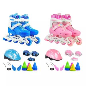 Роликовые коньки, регулируемые для детей, роликовые коньки, обувь, колеса, уличные коньки с подсветкой 231012